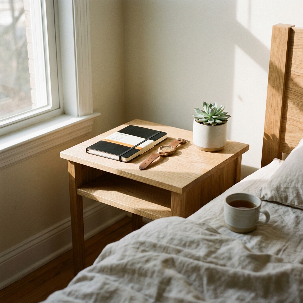 Mann bei seiner Morgenroutine